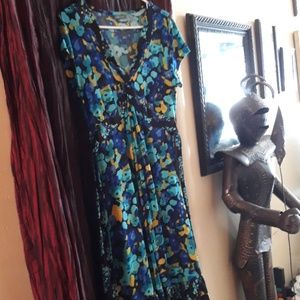 Apt.9 multi blue toned dress
